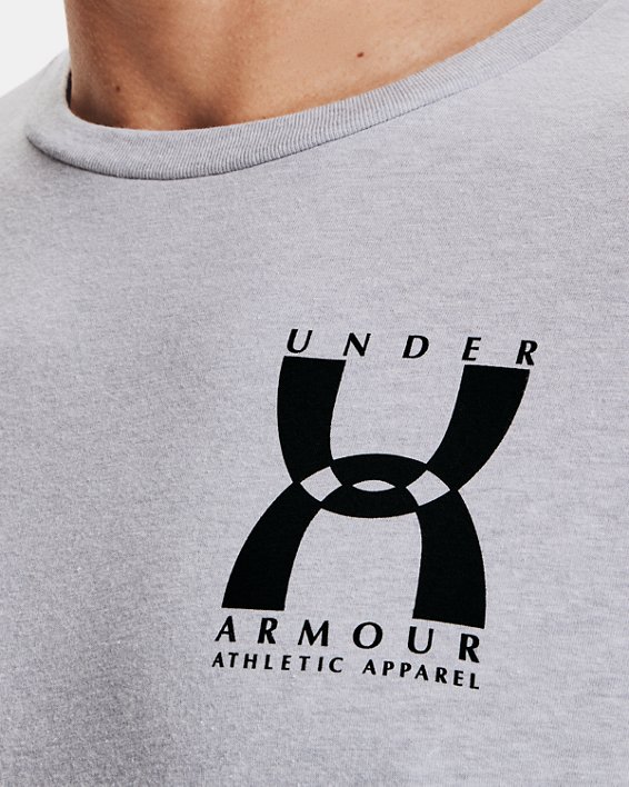 Men's UA 25th Anniversary OG Logo Short Sleeve, Gray, pdpMainDesktop image number 3